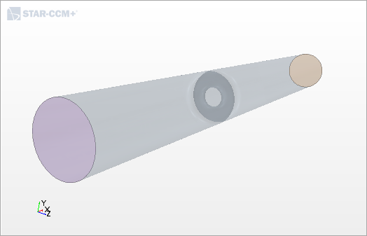 Figure 1: 3D geometry of the orifice