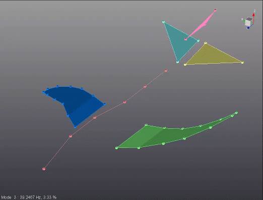 Mode shape of a plane.