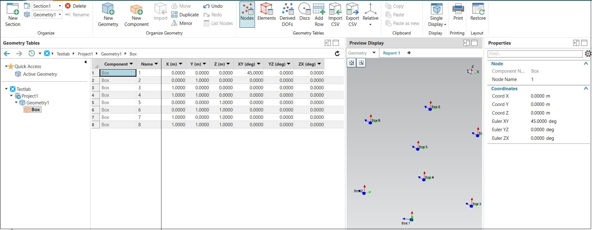 Figure 6 - Adding Euler Angles