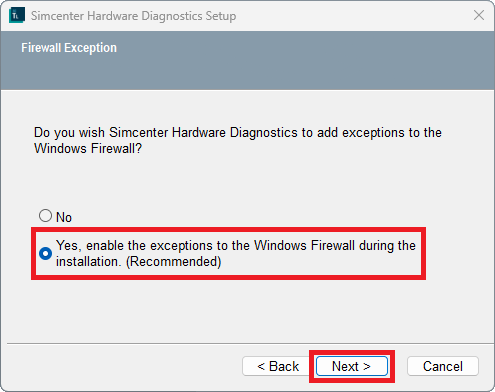 Allowing exceptions to the Windows firewall.