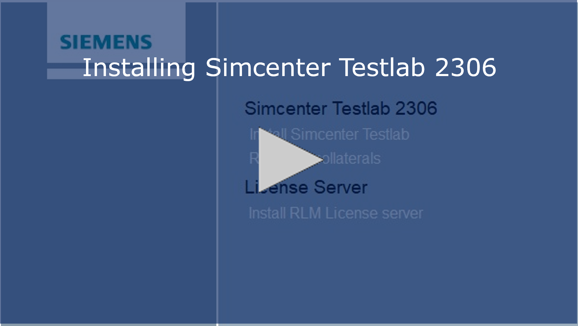 Installing Simcenter Testlab 2306