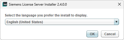 Selecting installer wizard language