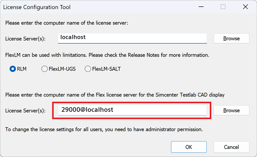 License Configuration Tool with CAD Display option