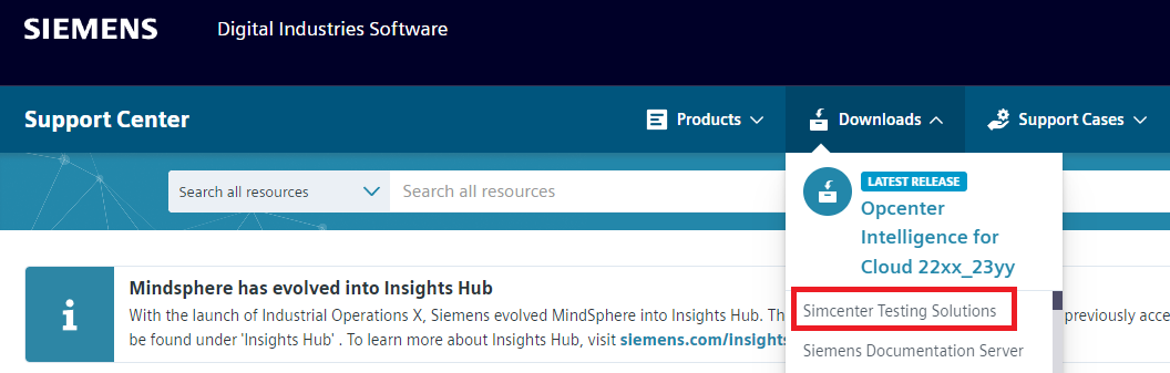 Locating Simcenter Testing Solutions